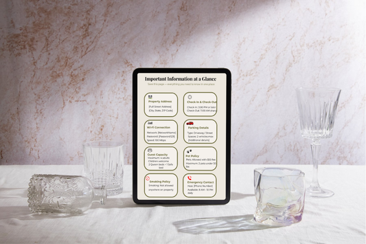 Airbnb Host Welcome Book Template - Editable Canva