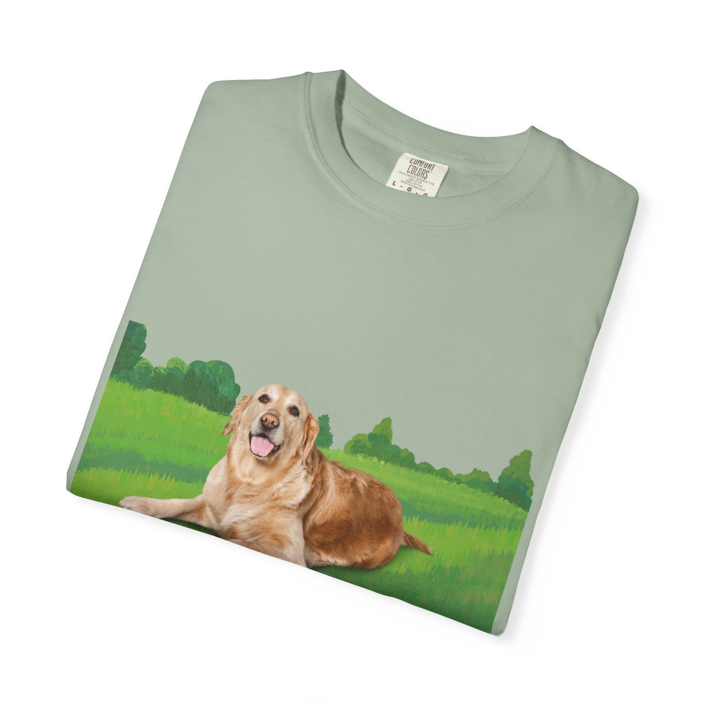 Golden Retriever Graphic T-Shirt — "Born to Lead" Dog Lover Tee