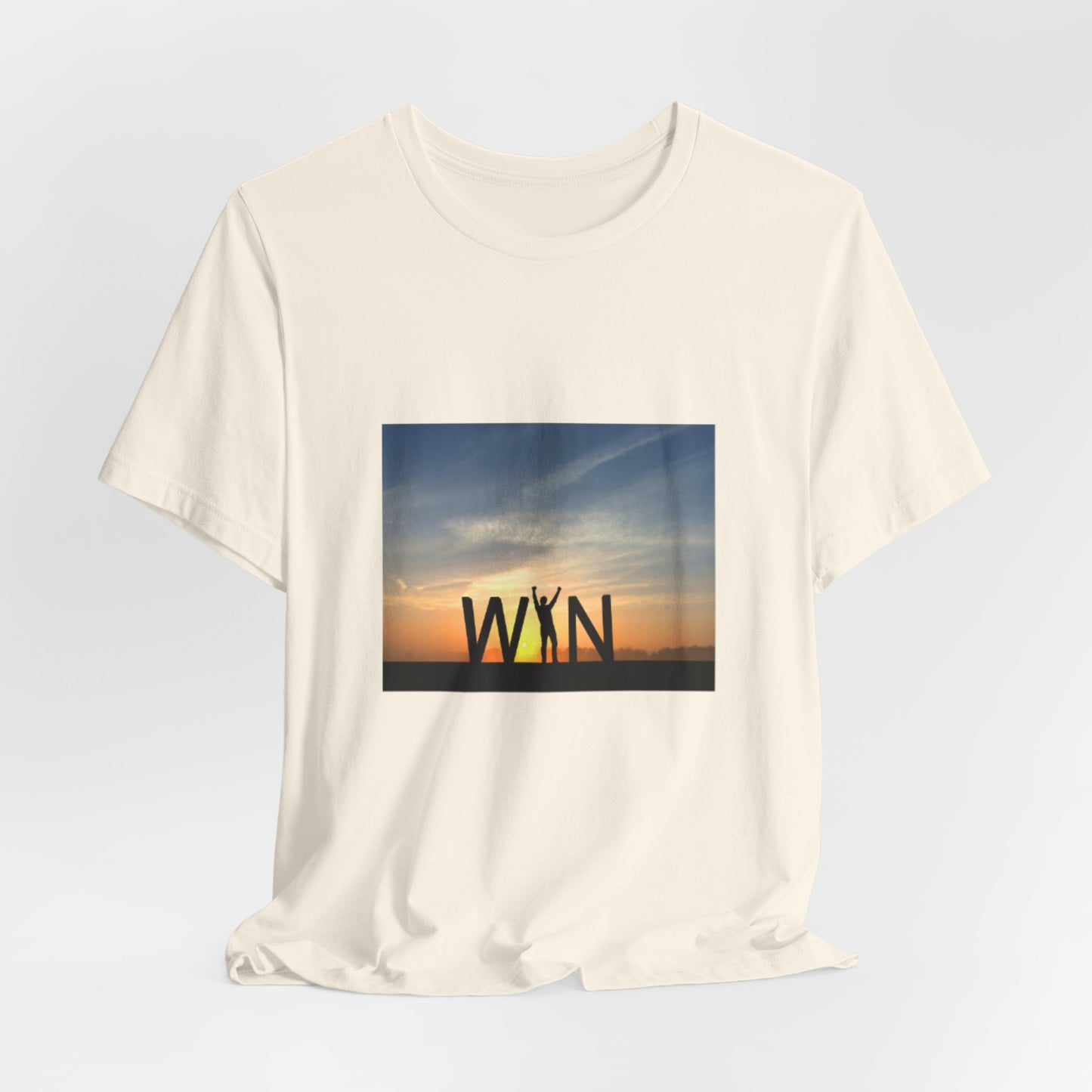 Celebrate Small Wins T-Shirt — Inspirational 'Wins' Sunset Tee