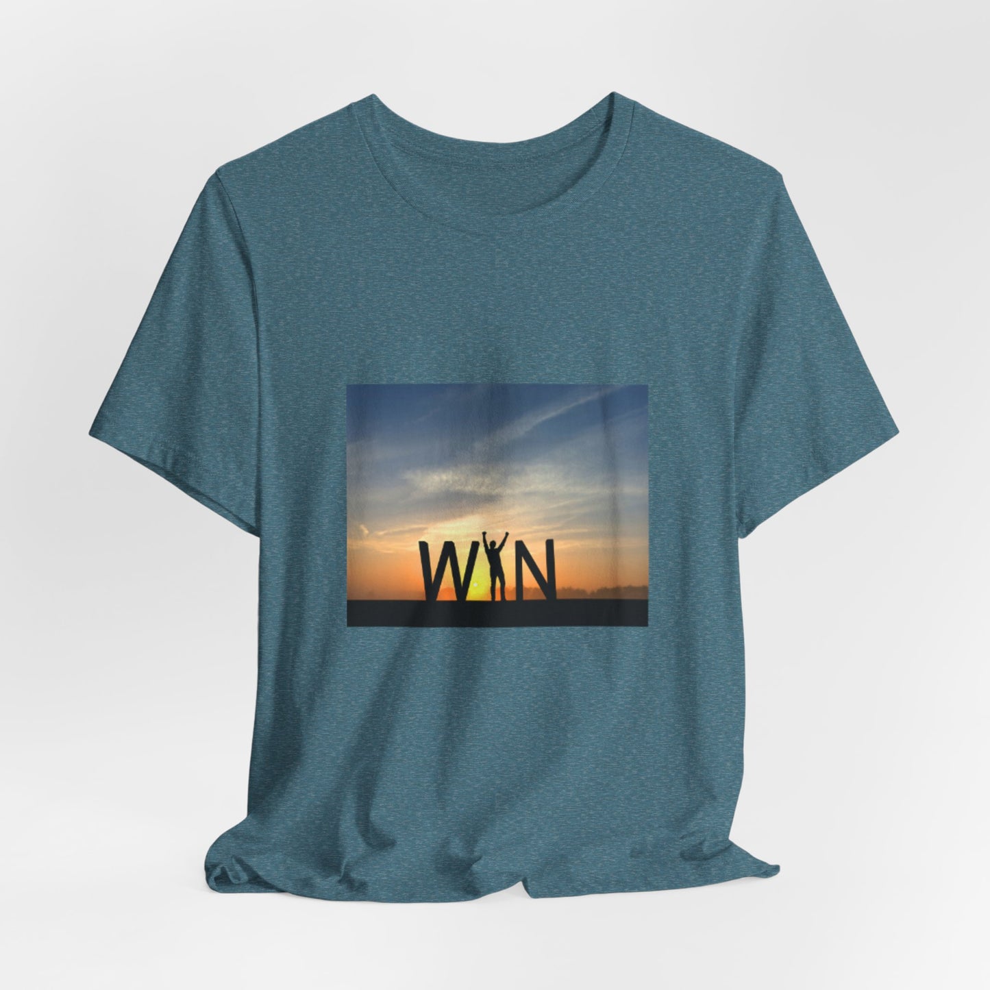 Celebrate Small Wins T-Shirt — Inspirational 'Wins' Sunset Tee