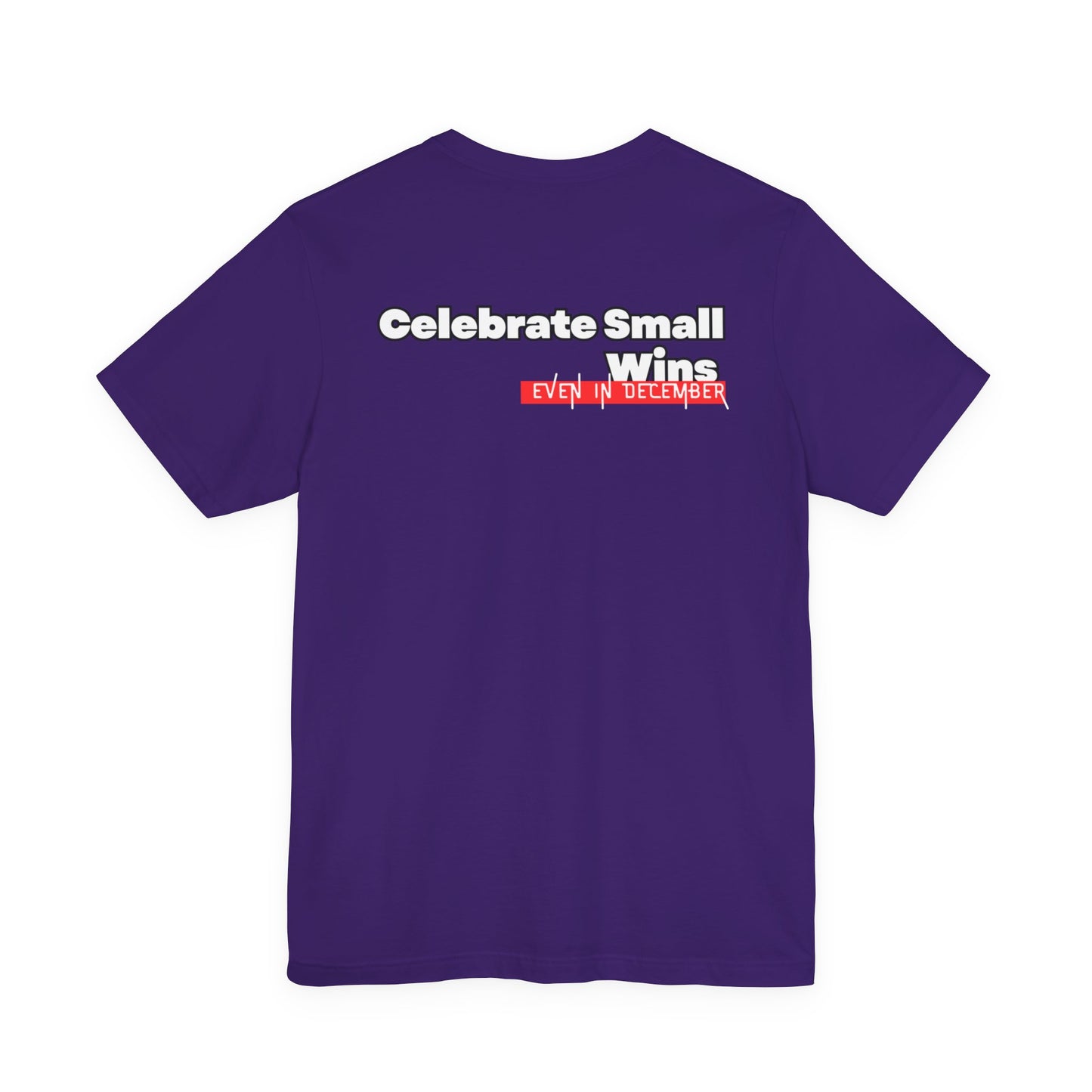 Celebrate Small Wins T-Shirt — Inspirational 'Wins' Sunset Tee