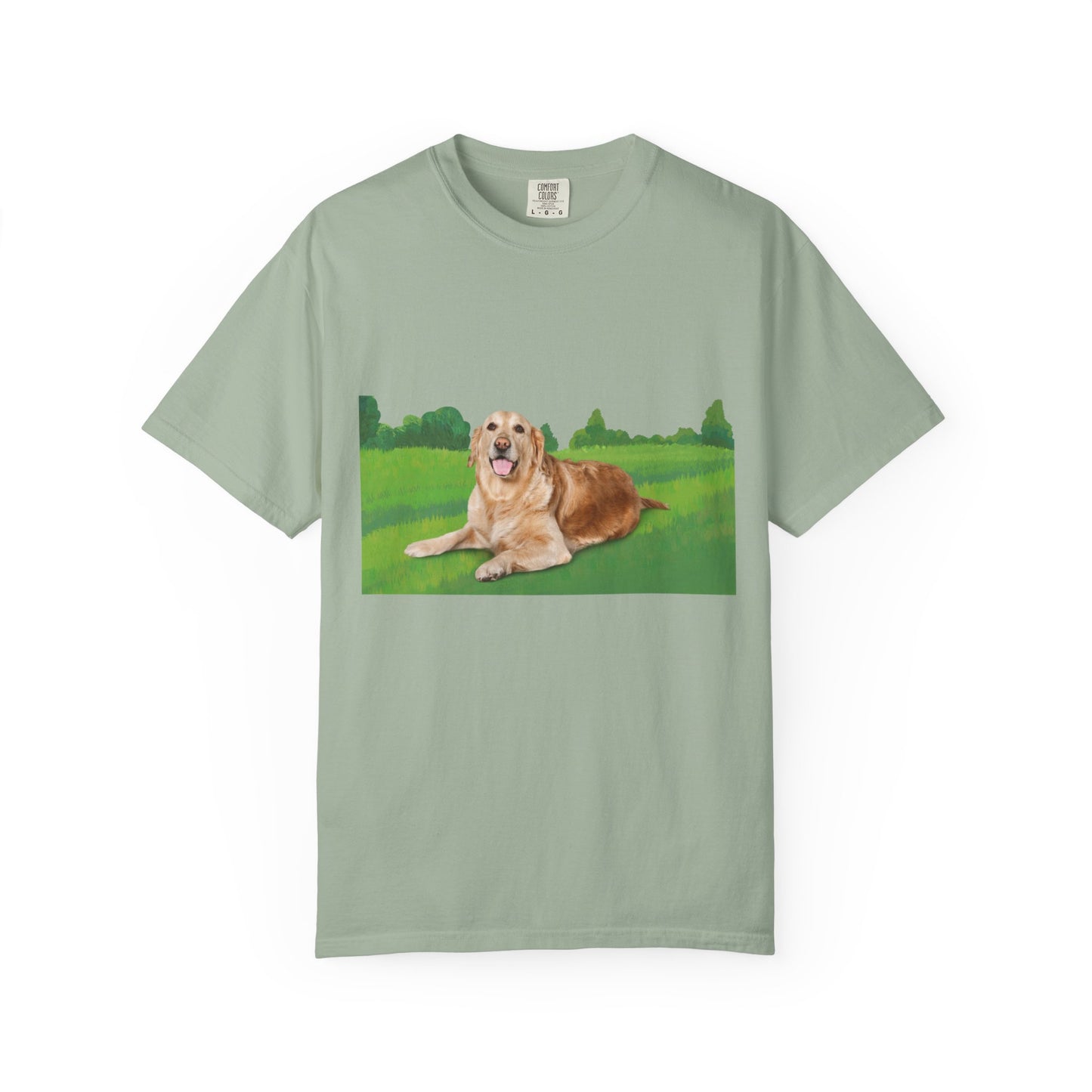 Golden Retriever Graphic T-Shirt — "Born to Lead" Dog Lover Tee