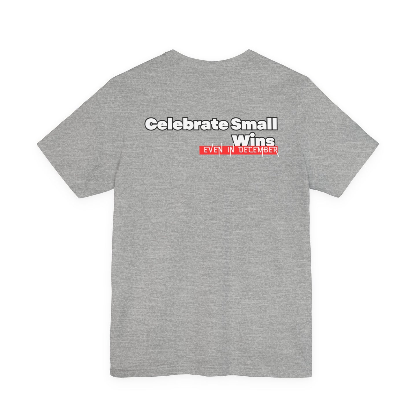 Celebrate Small Wins T-Shirt — Inspirational 'Wins' Sunset Tee