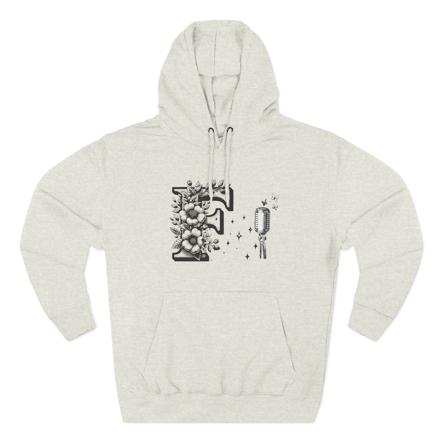 Minimalist Line Art Hoodie — "Art Lives in Simplicity" Fleece Pullover