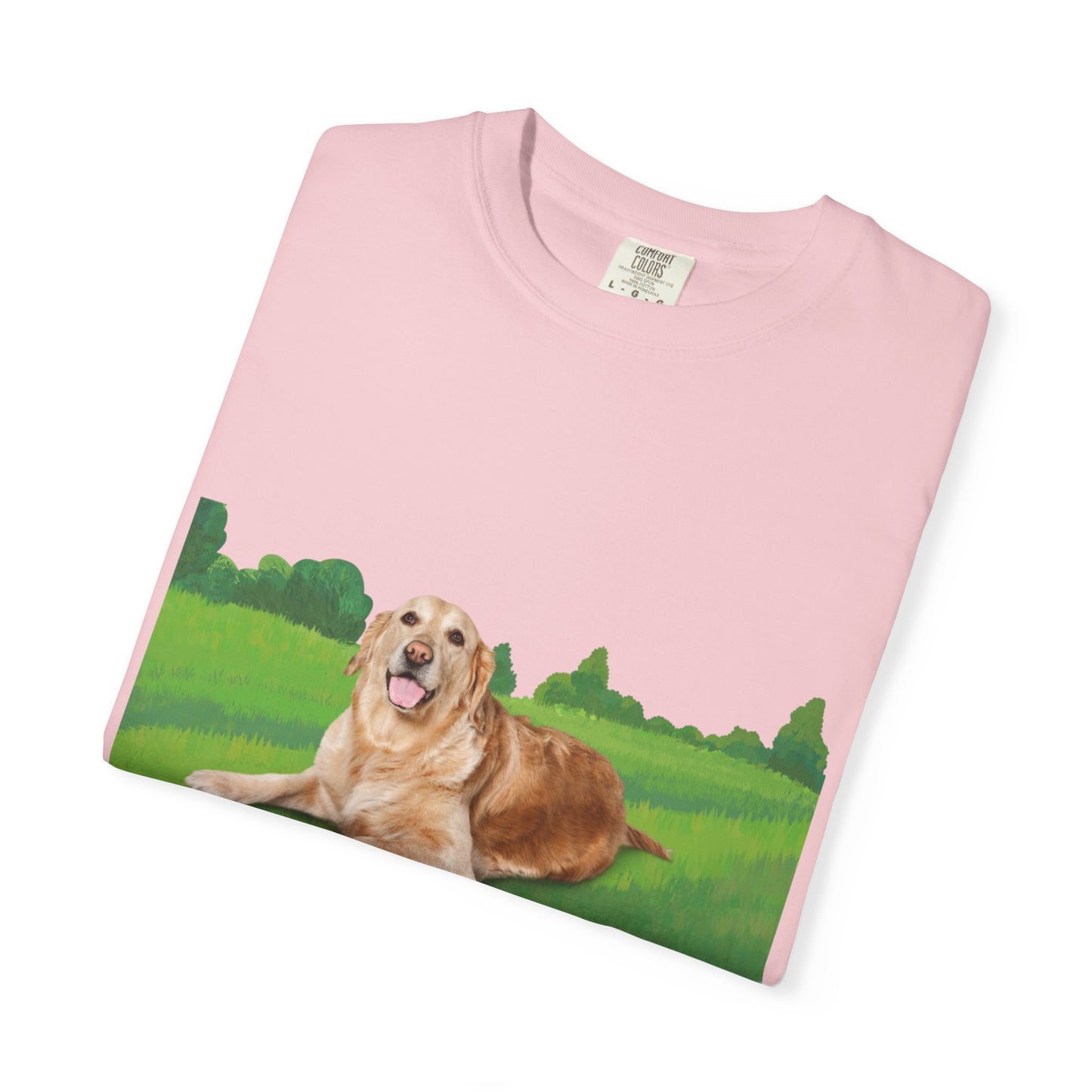 Golden Retriever Graphic T-Shirt — "Born to Lead" Dog Lover Tee