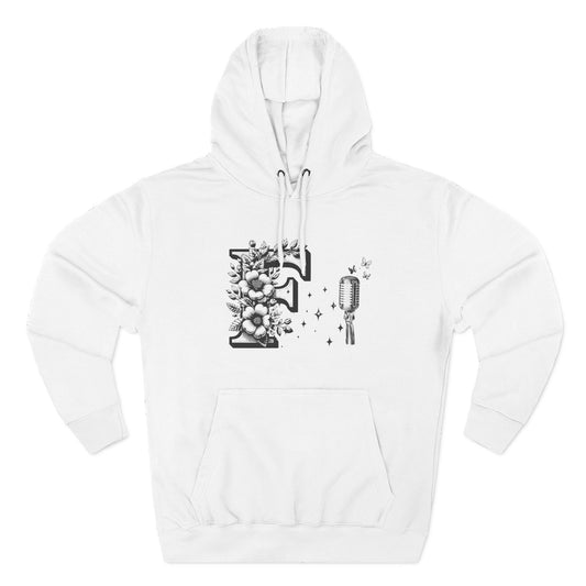 Minimalist Line Art Hoodie — "Art Lives in Simplicity" Fleece Pullover
