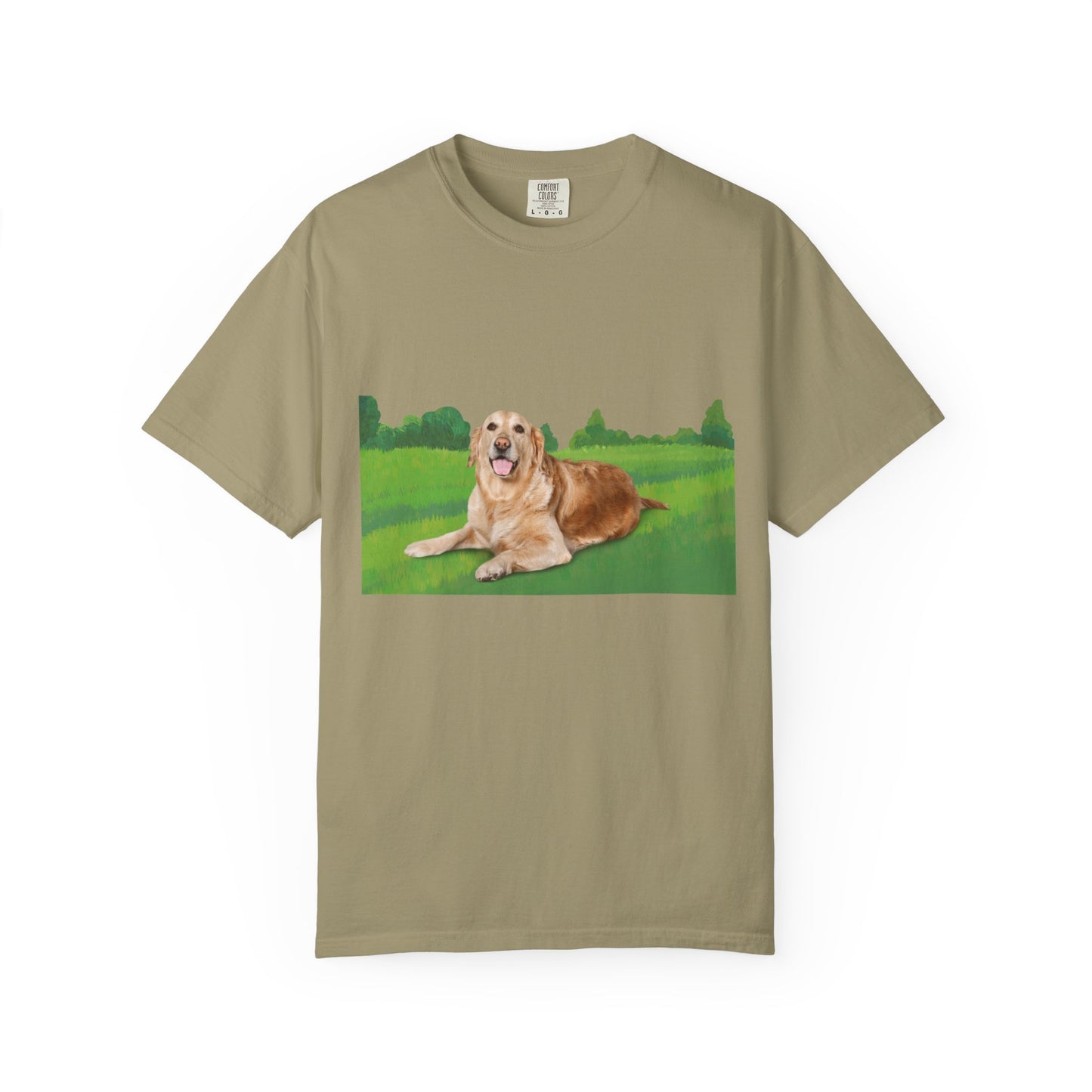 Golden Retriever Graphic T-Shirt — "Born to Lead" Dog Lover Tee