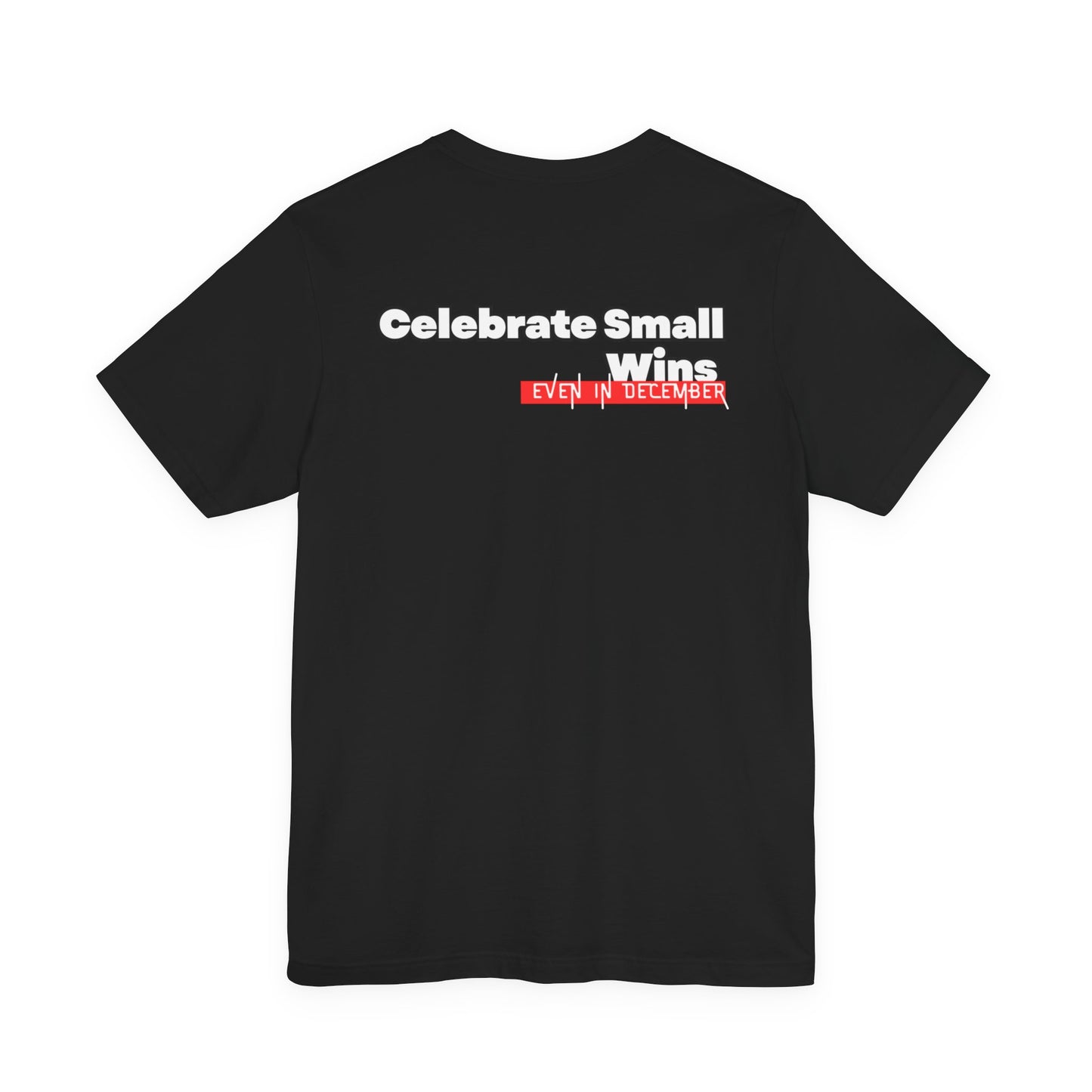 Celebrate Small Wins T-Shirt — Inspirational 'Wins' Sunset Tee