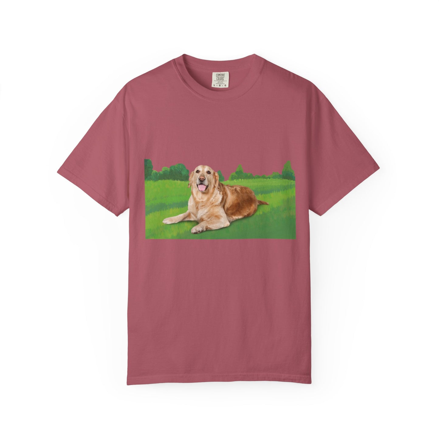 Golden Retriever Graphic T-Shirt — "Born to Lead" Dog Lover Tee