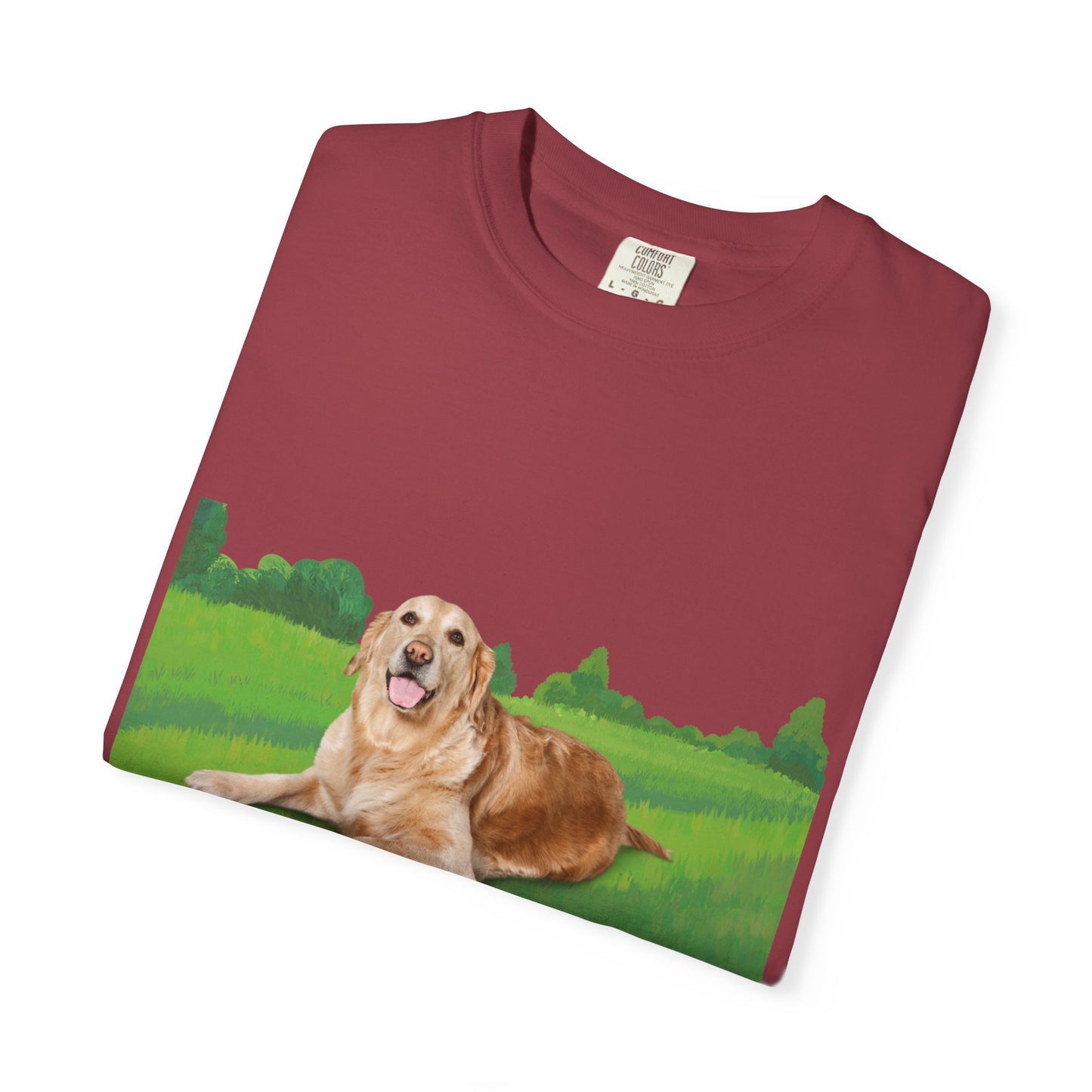 Golden Retriever Graphic T-Shirt — "Born to Lead" Dog Lover Tee