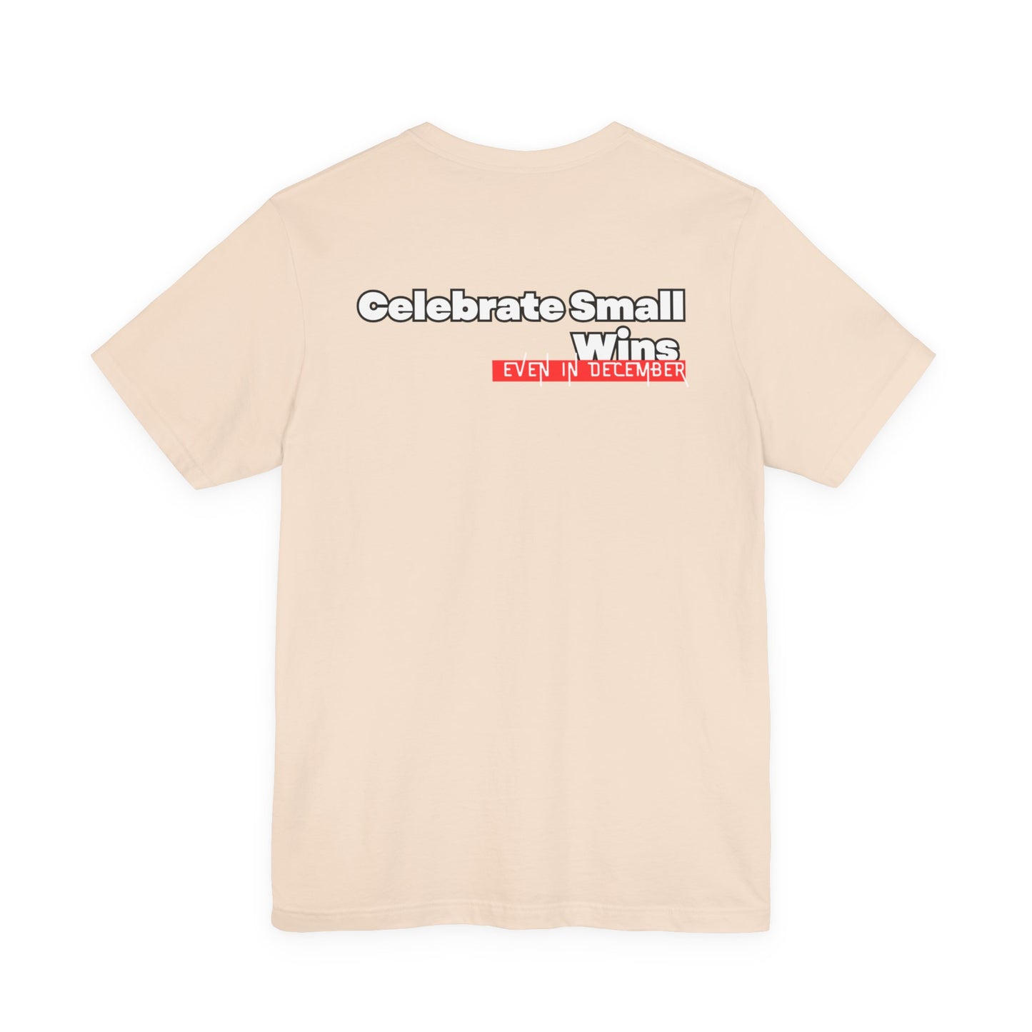 Celebrate Small Wins T-Shirt — Inspirational 'Wins' Sunset Tee