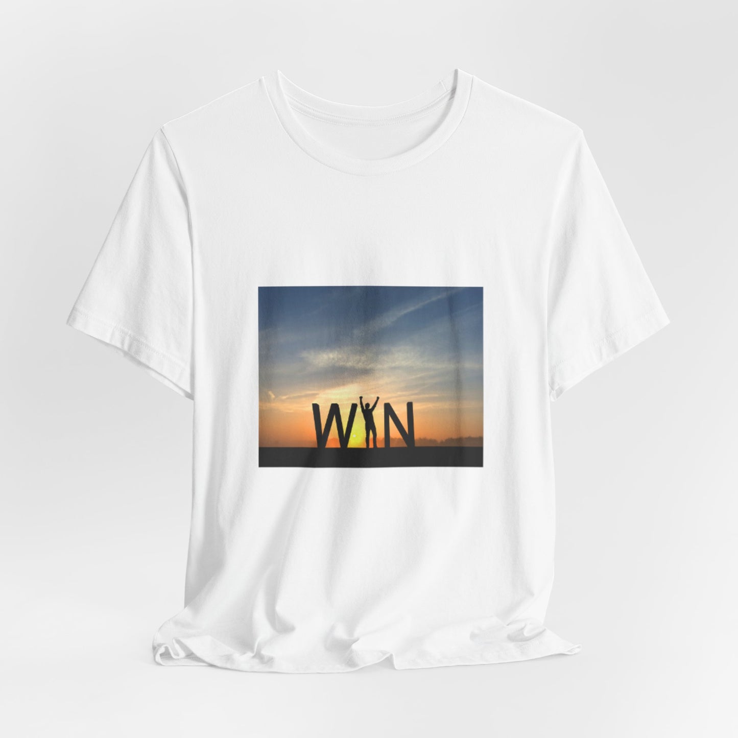 Celebrate Small Wins T-Shirt — Inspirational 'Wins' Sunset Tee