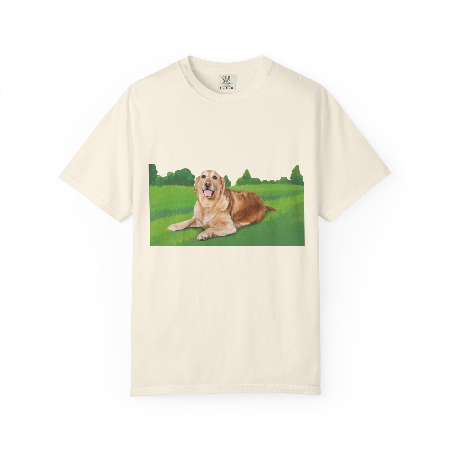 Golden Retriever Graphic T-Shirt — "Born to Lead" Dog Lover Tee
