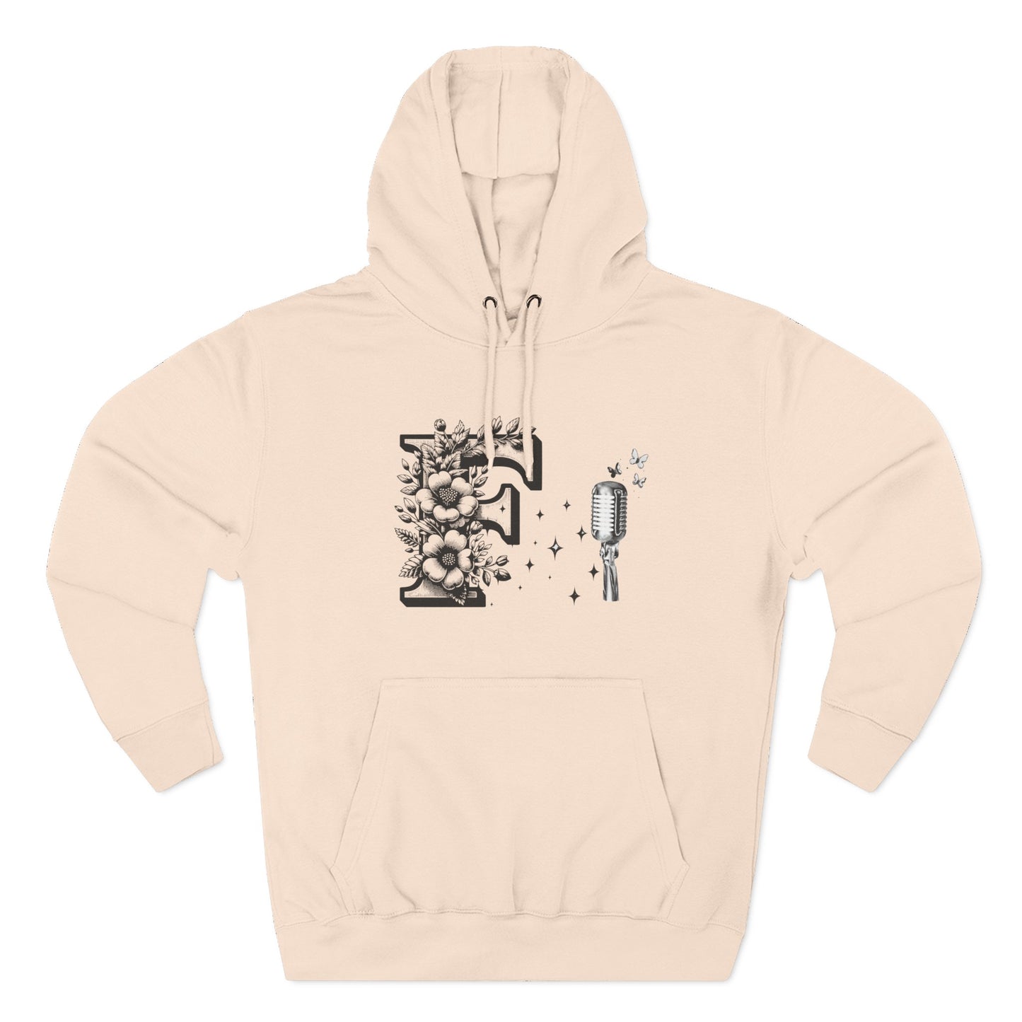 Minimalist Line Art Hoodie — "Art Lives in Simplicity" Fleece Pullover