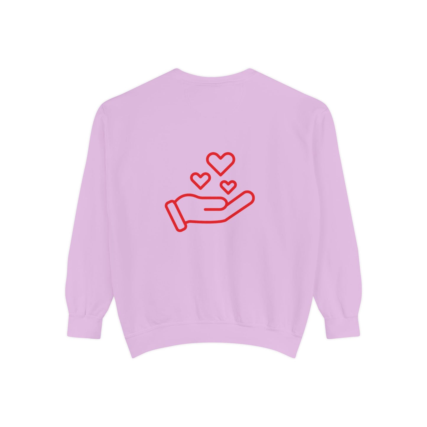 Christian Graphic Sweatshirt — "GRACE: God’s Redemption and Christ’s Expense" with Heart Hand Back Embroidery