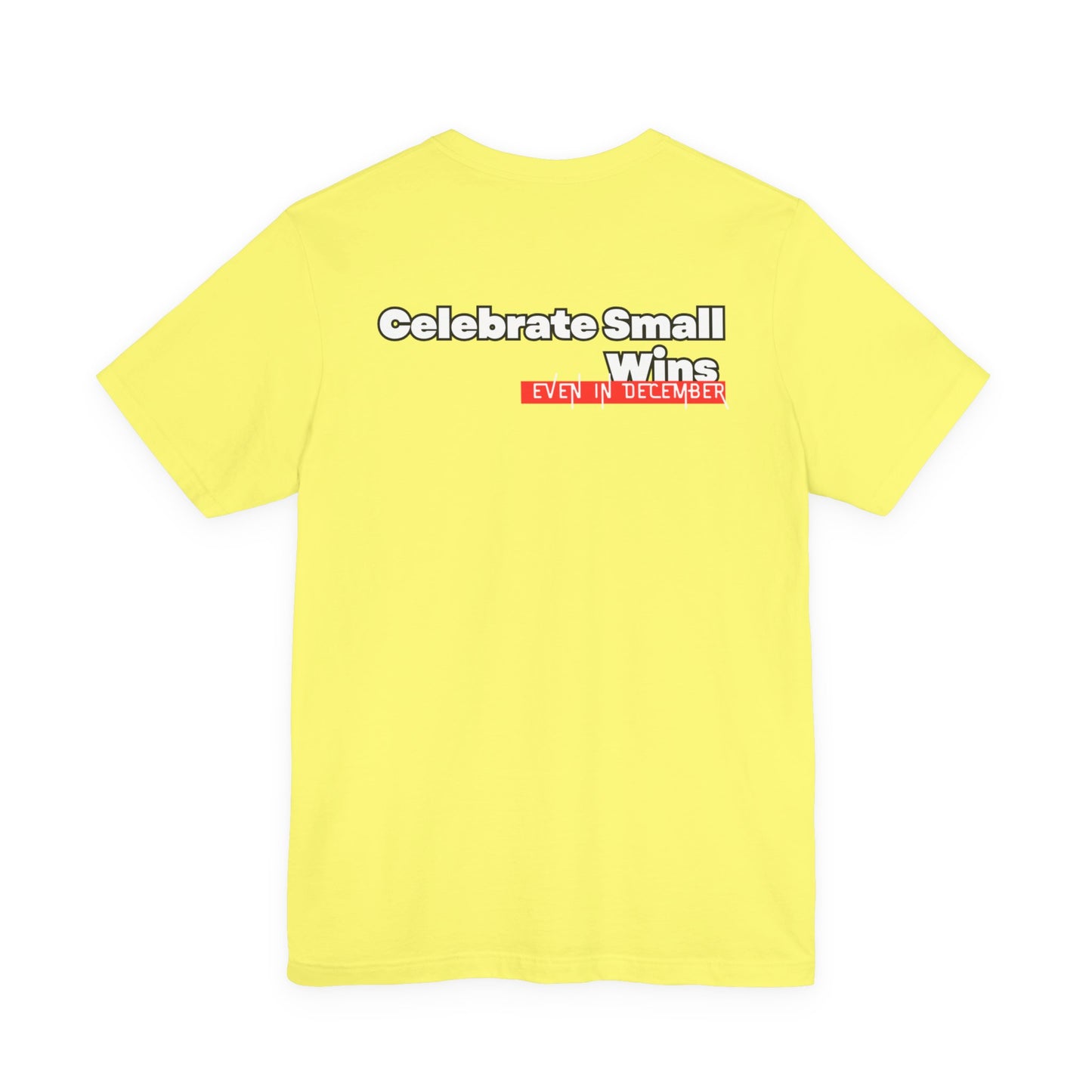 Celebrate Small Wins T-Shirt — Inspirational 'Wins' Sunset Tee