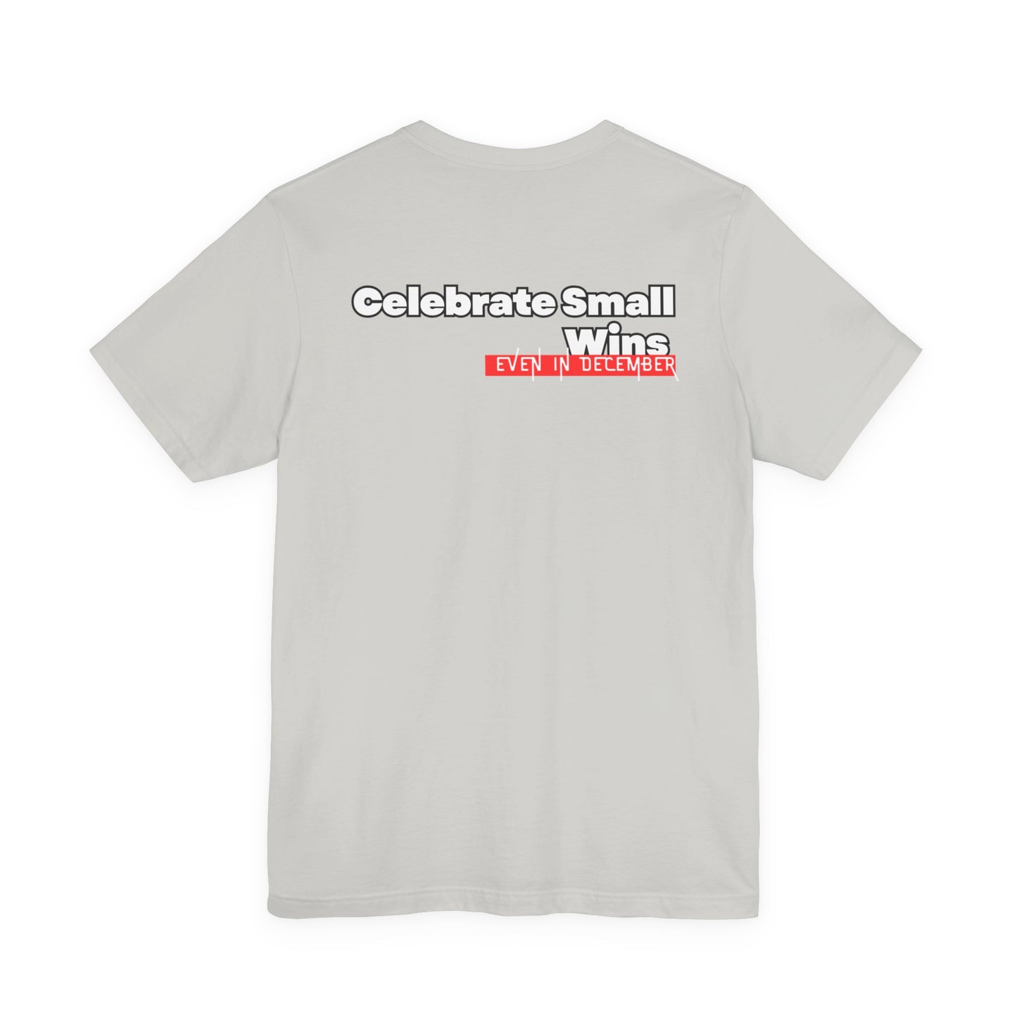 Celebrate Small Wins T-Shirt — Inspirational 'Wins' Sunset Tee