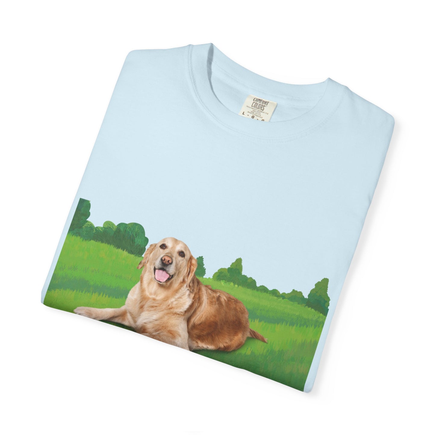 Golden Retriever Graphic T-Shirt — "Born to Lead" Dog Lover Tee