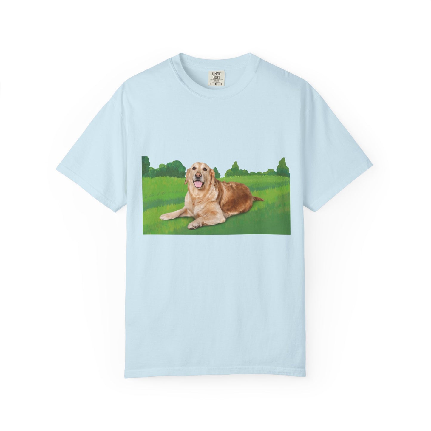 Golden Retriever Graphic T-Shirt — "Born to Lead" Dog Lover Tee