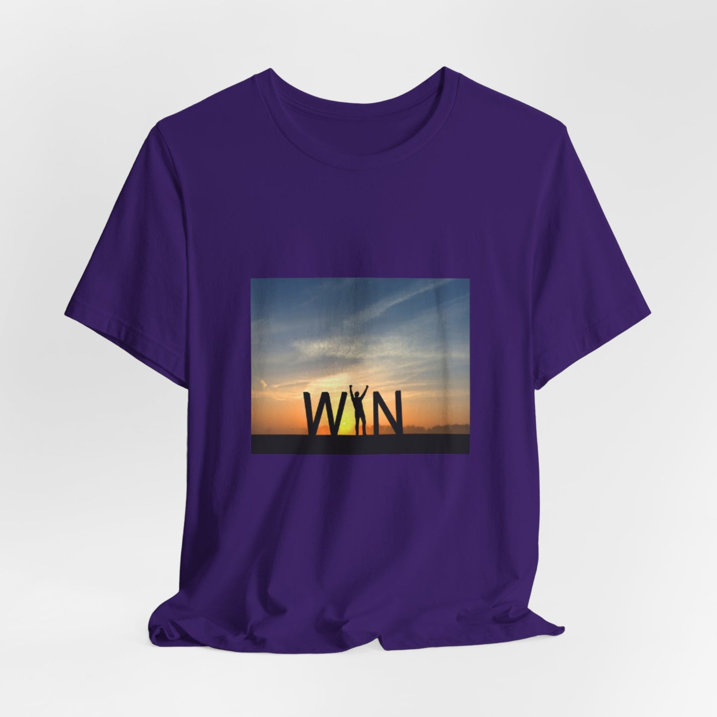 Celebrate Small Wins T-Shirt — Inspirational 'Wins' Sunset Tee