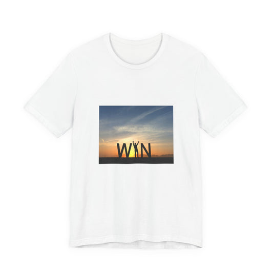 Celebrate Small Wins T-Shirt — Inspirational 'Wins' Sunset Tee