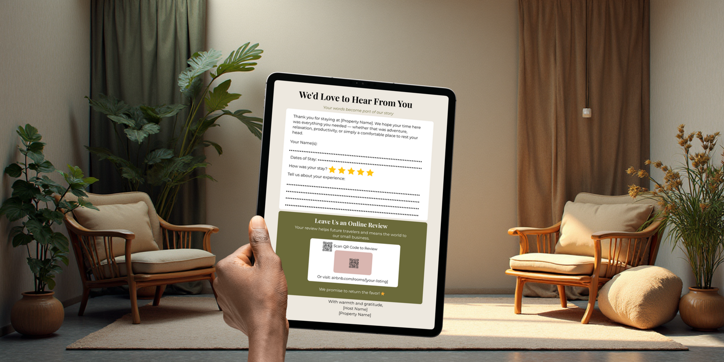 Airbnb Welcome Book Template | Editable Canva for Hosts